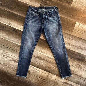 Buckle Dark Blue Skinny Jeans
